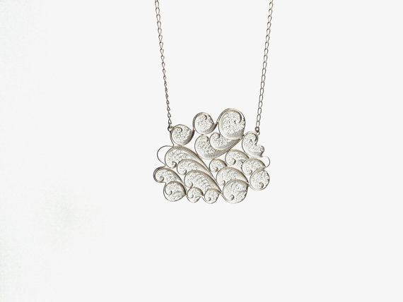 susana teixeira -silver cloud necklace