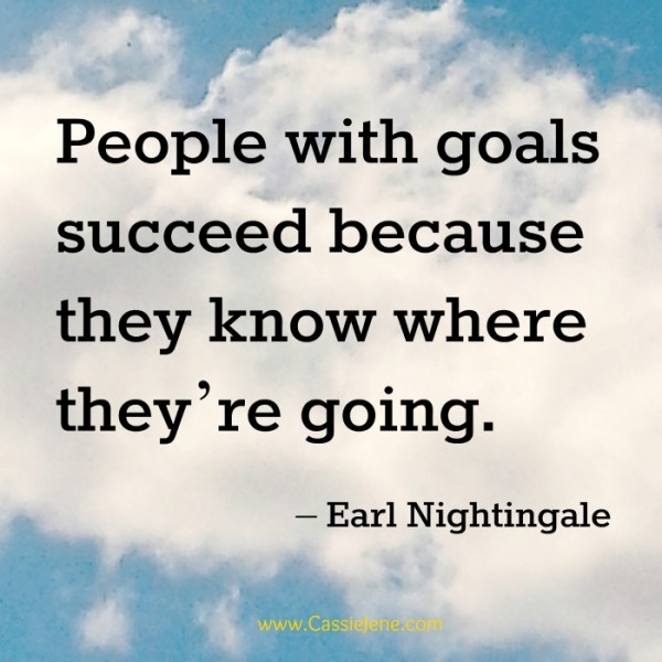 "people with goals succeed because they know where they're going" - Earl Nightingale