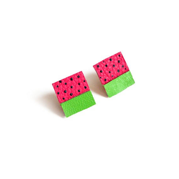 boo and boo factory - fruit square earrings