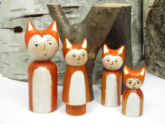gnomewerxPDX - little fox family of four