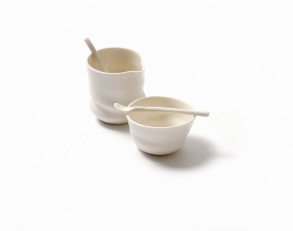 sandra bowkett - pourer bowl and spoons