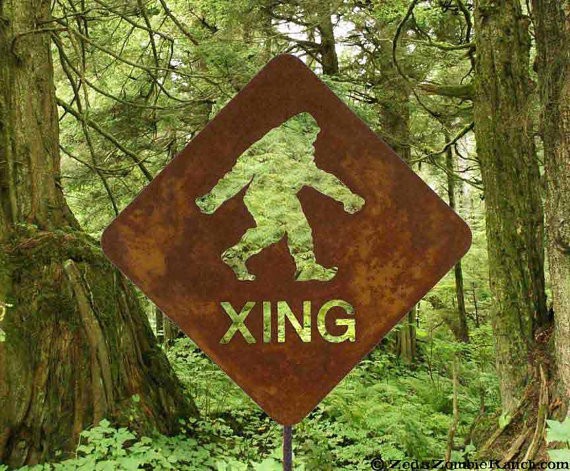 bigfoot crossing sign