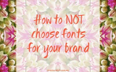 Choosing fonts is not just “whatever you like”. Here’s how to do it properly